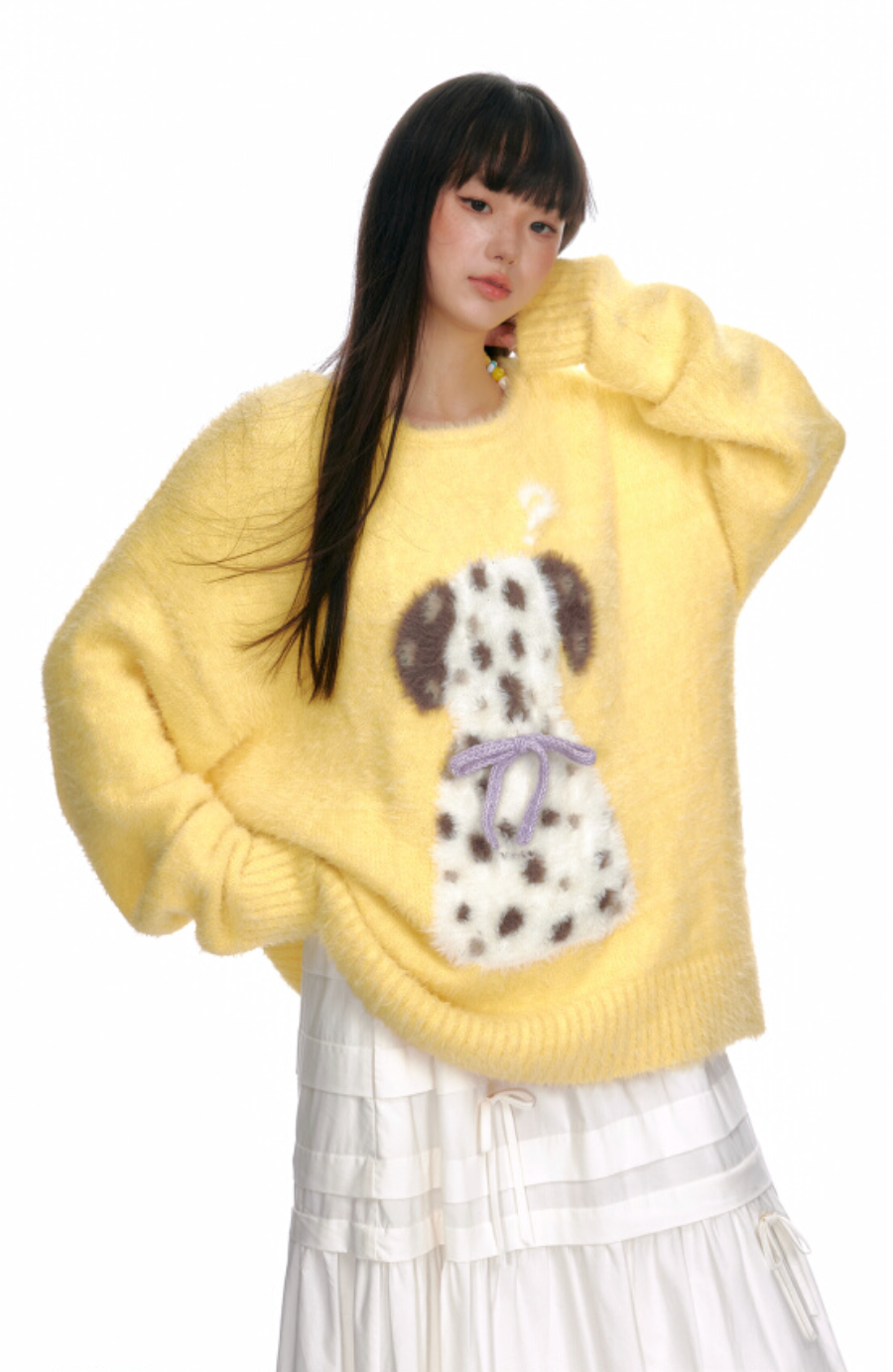 Yellow puppy sweater