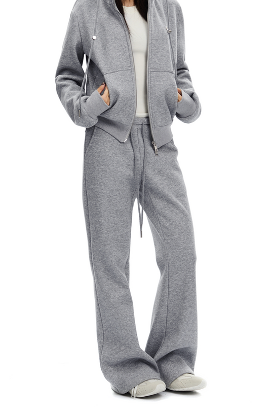 Slimming wide-leg sweatpants